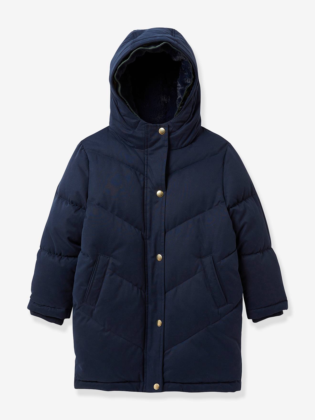 Doudoune longue Fille CYRILLUS marine