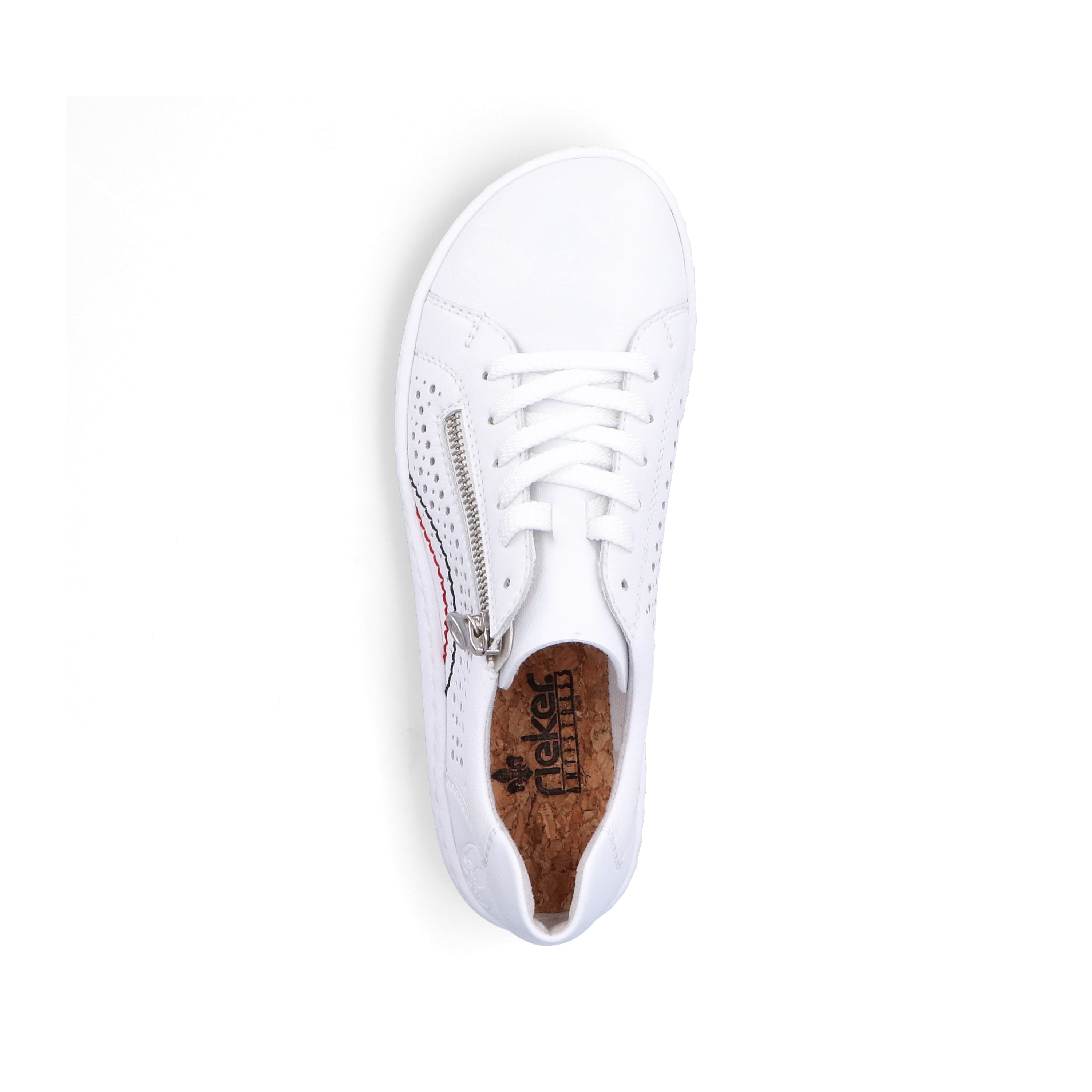 Rieker Damen Schnürschuhe perlweiß