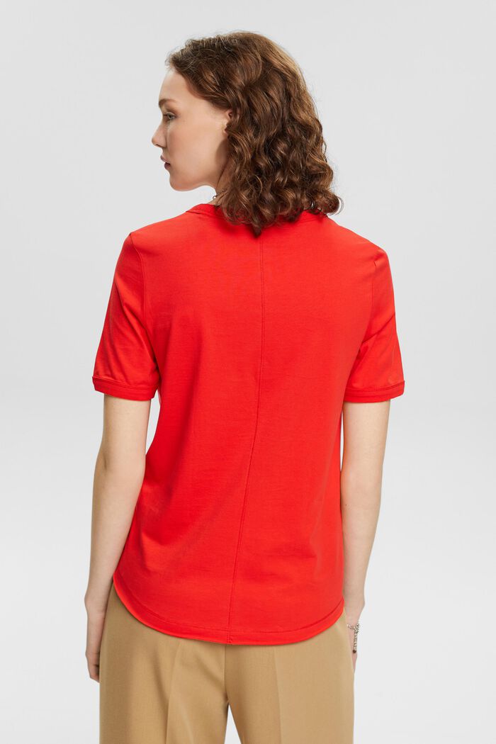Baumwoll-T-Shirt mit herzförmigem Logo