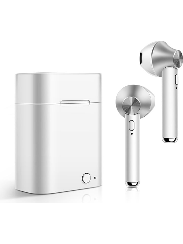 SmartCase Bluetooth-In-Ear-Kopfhörer in Silber günstig kaufen onesize