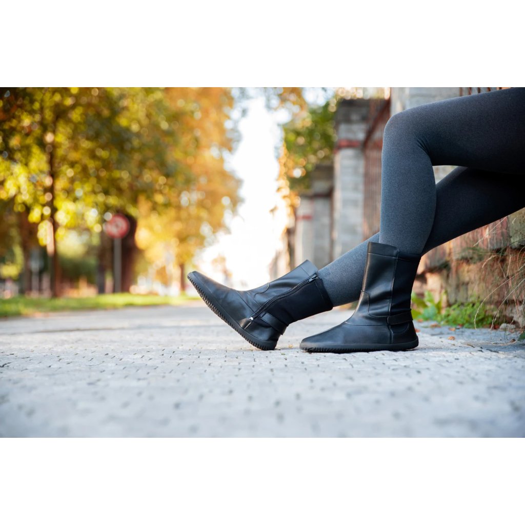 Ahinsa Halbstiefel Schwarz