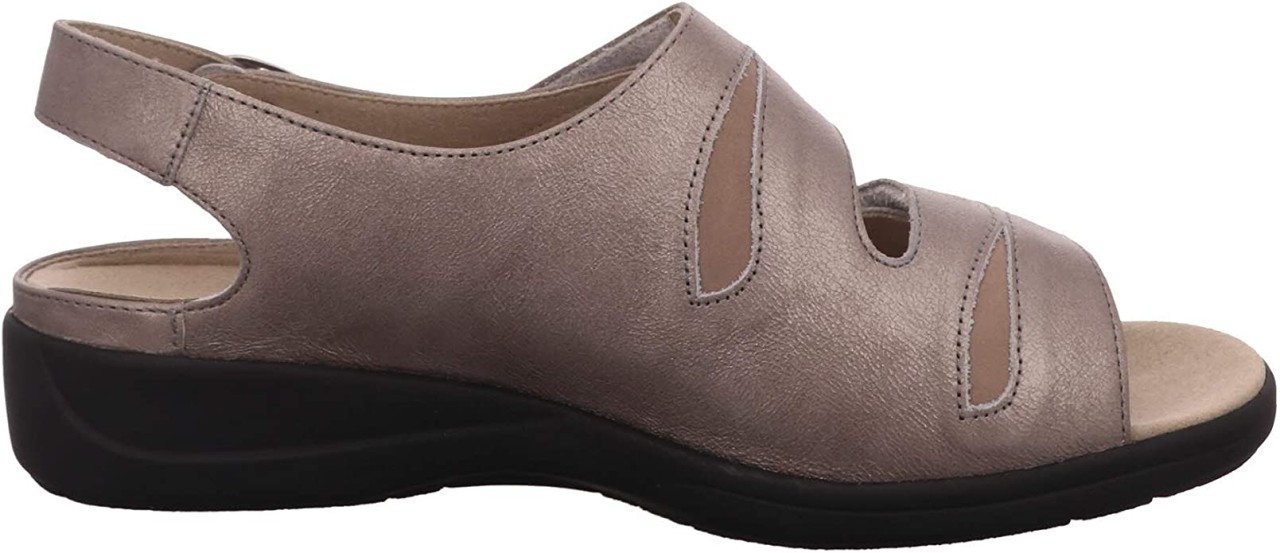 SOLIDUS Klassische Sandalen taupe Lia fango