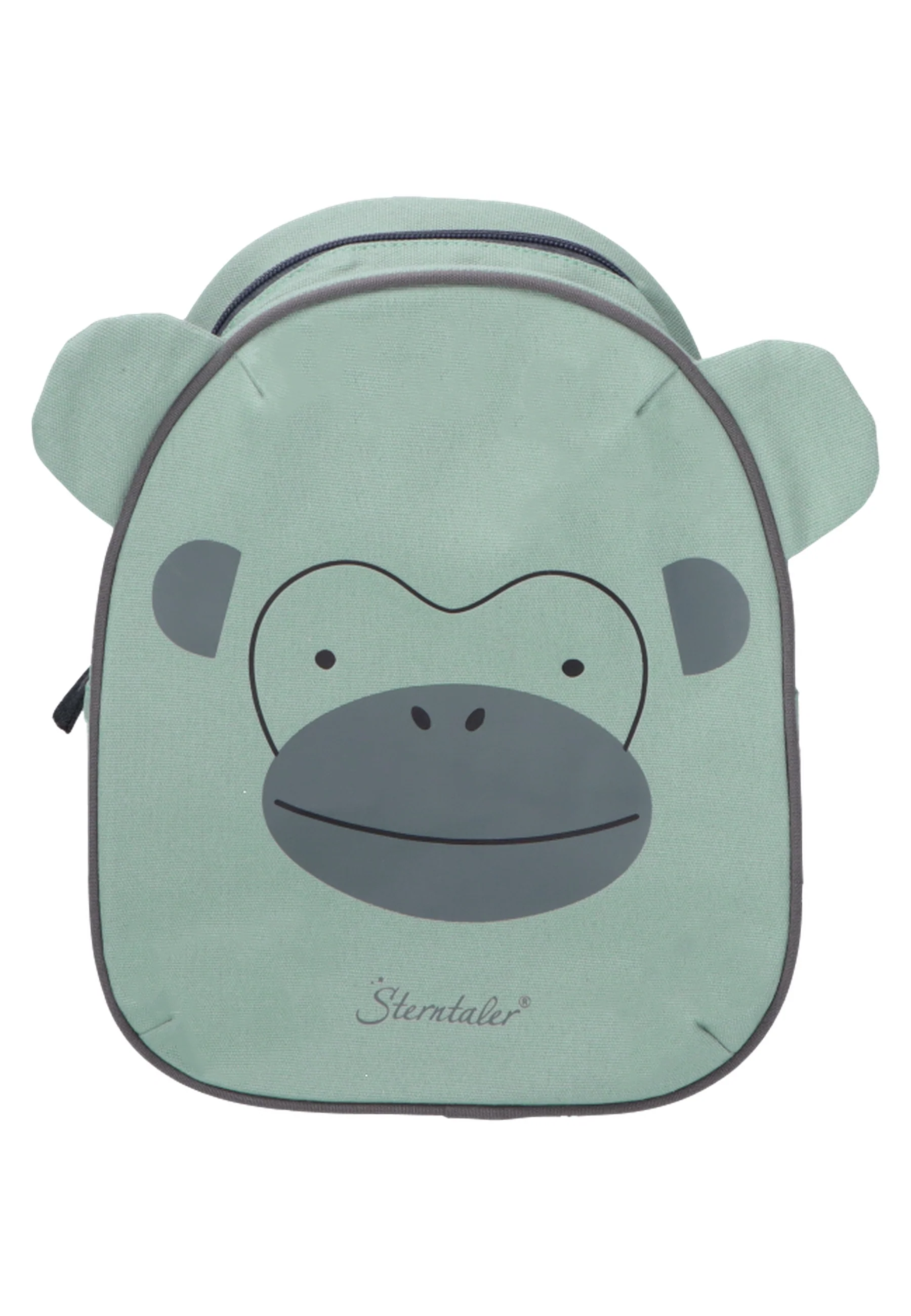 Rucksack Affe Albert in grün mit 3D-Ohren, 4,5L