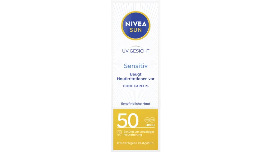 NIVEA Sun UV Gesicht sensitiv Sonnenschutz LF50 50 ml