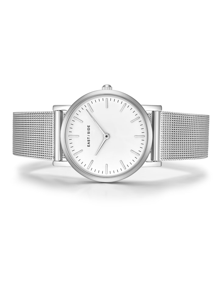 Eastside NY Damen Quarzuhr silber Edelstahl silber in silber günstig kaufen 20 cm
