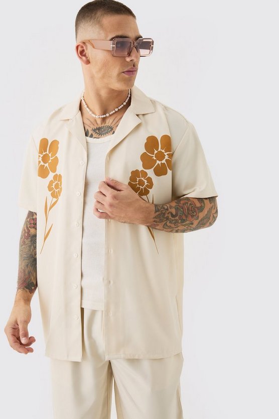 Weiches Oversize Twill-Hemd & Hose