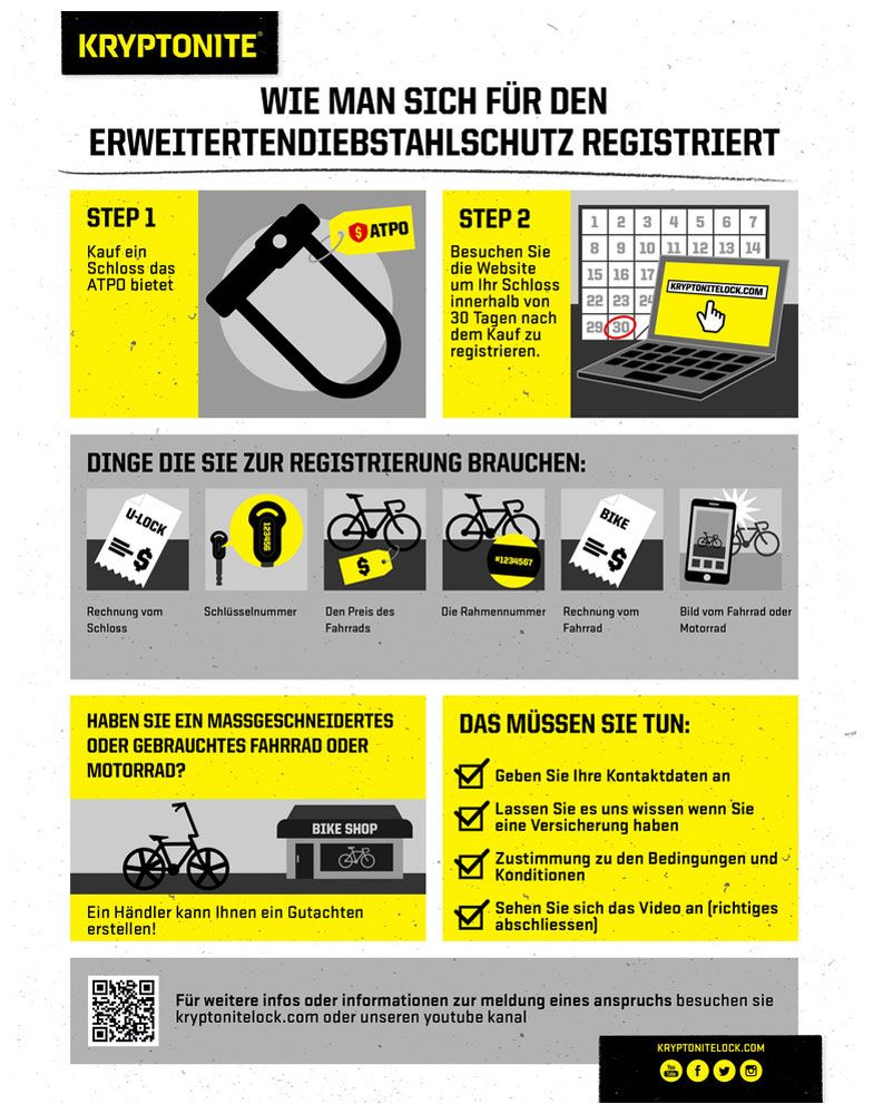 Kryptonite KryptoLok® 2 Standard Bügelschloss kaufen | Bike-Discount