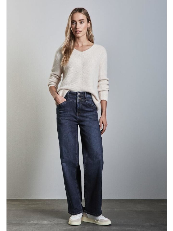 Street One Jeans in dark blue soft wash günstig kaufen