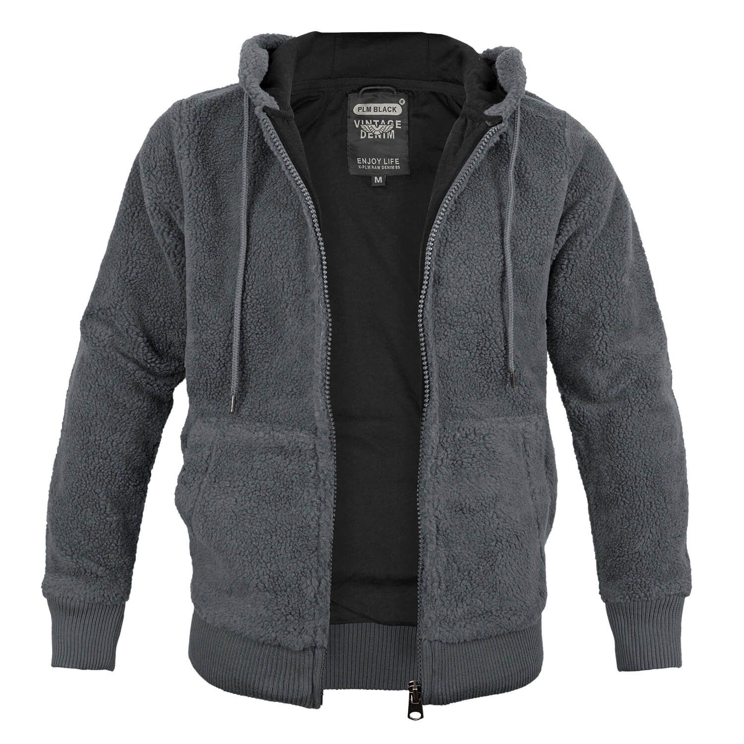 Teddyfleece Jacke mit Kapuze