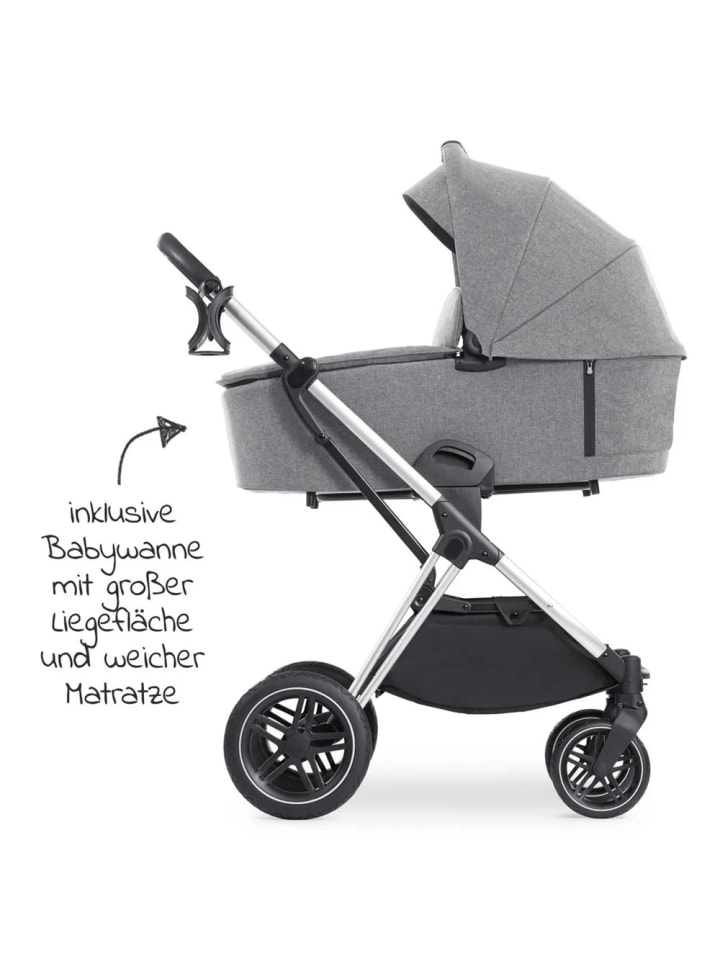 Hauck Kombi-Kinderwagen Vision X Duoset Silver (Sportwagen in schwarz,grau günstig kaufen onesize