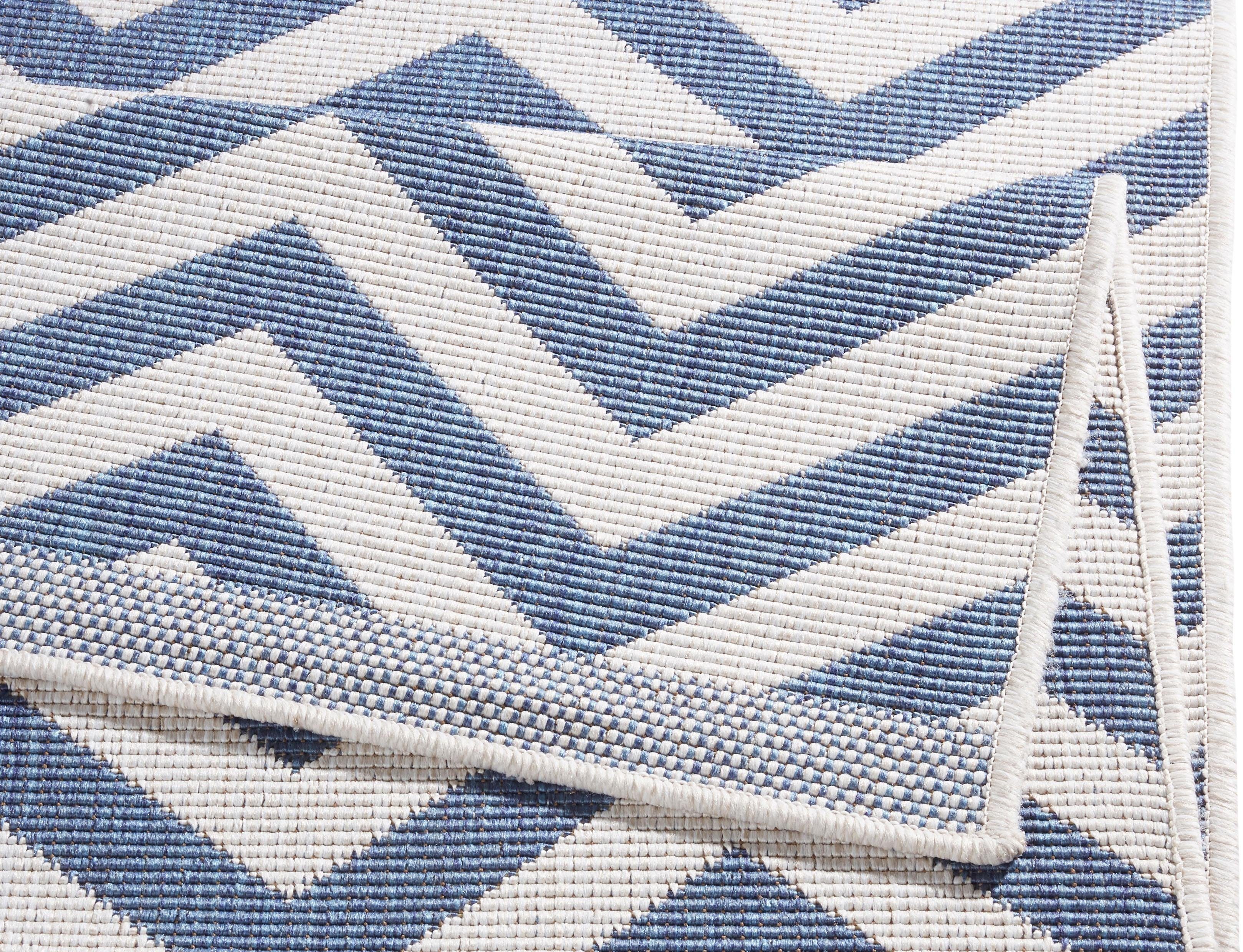 Teppich Palma Wendeteppich, NORTHRUGS, rechteckig, Höhe: 5 mm, In-& Outdoor, Wetterfest, Balkon, Garten, Wohnzimmer, Wasserfest