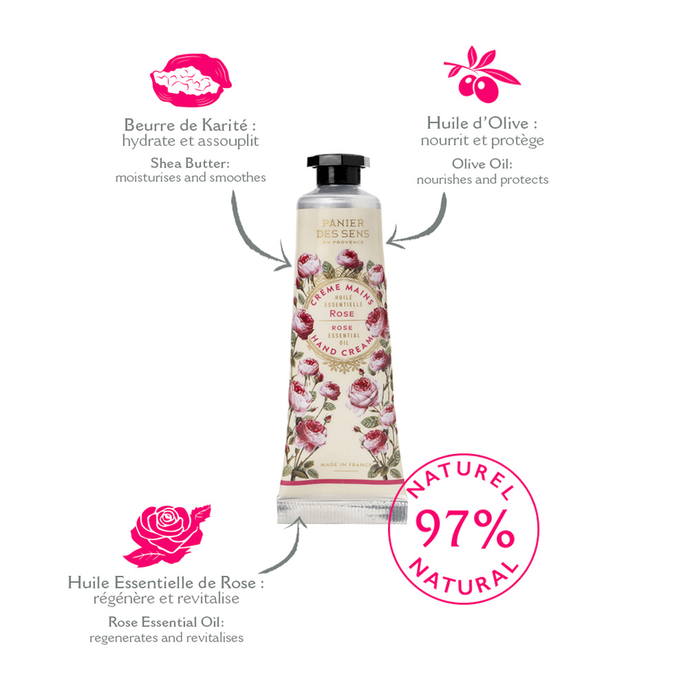 Panier des Sens Rose Régénérante Crème Mains