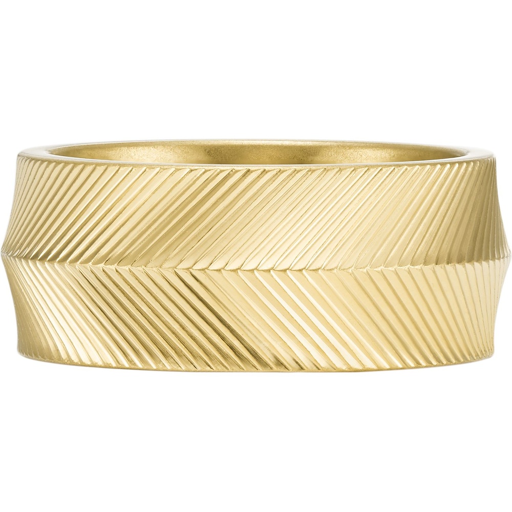 Fossil Bague pour hommes Acier inoxydable or Bague