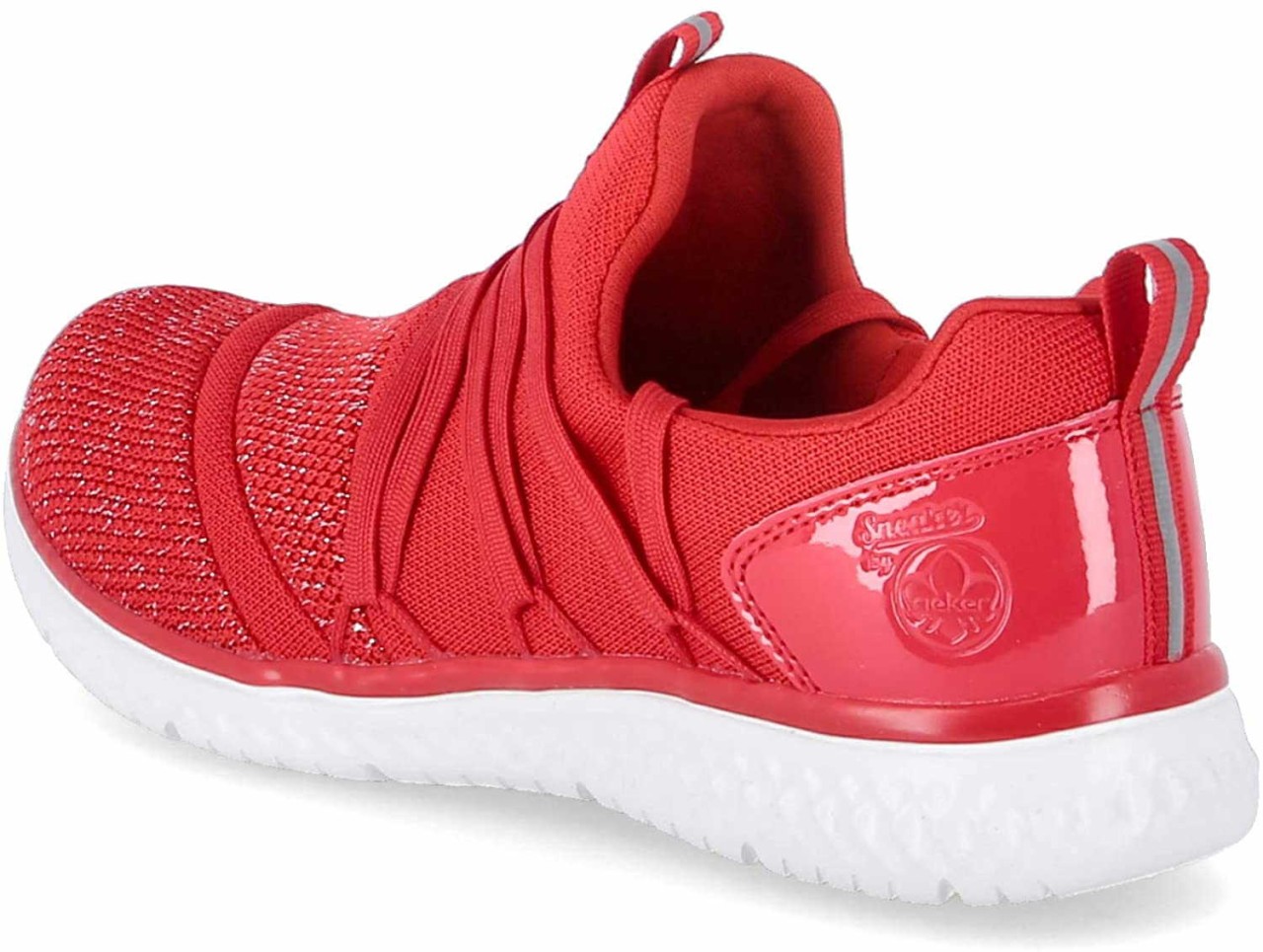 RIEKER Sportliche Slipper rot