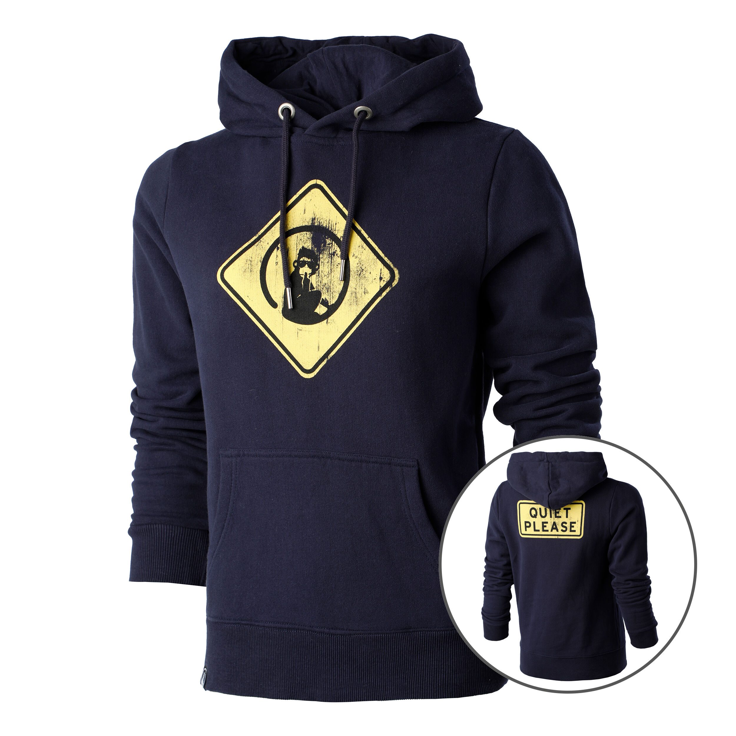 Australia Road Sign Hoody Damen - Dunkelblau, Gelb
