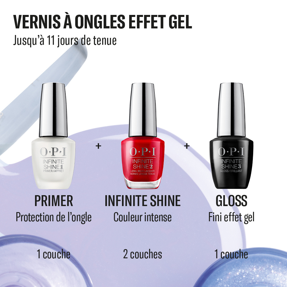 O.P.I IS - Duo Pack Base et Top Coat Duo Pack Base et Top Coat longue durée