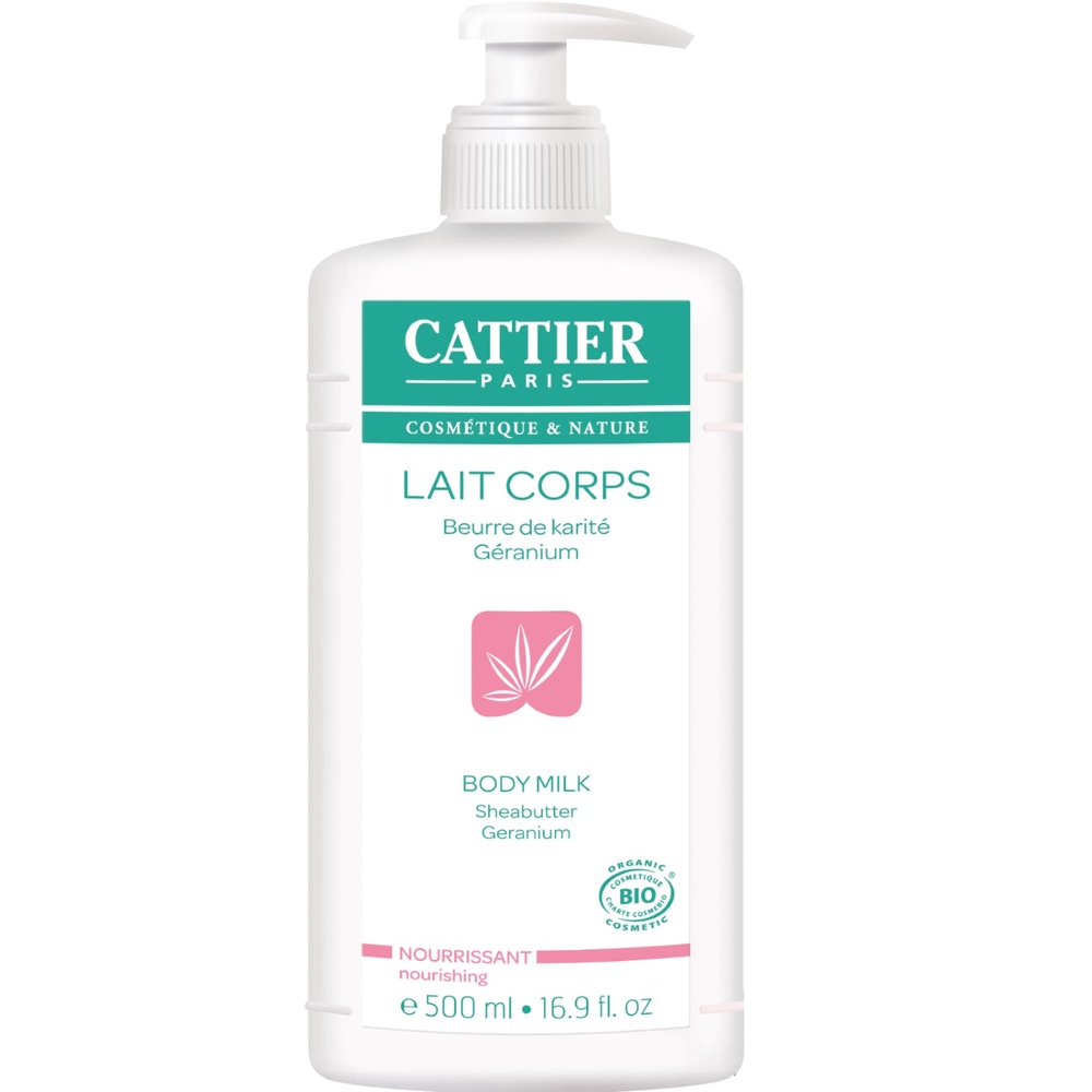 cattier Lait Nourrissant Karité Géranium - 500ml Laits Corps