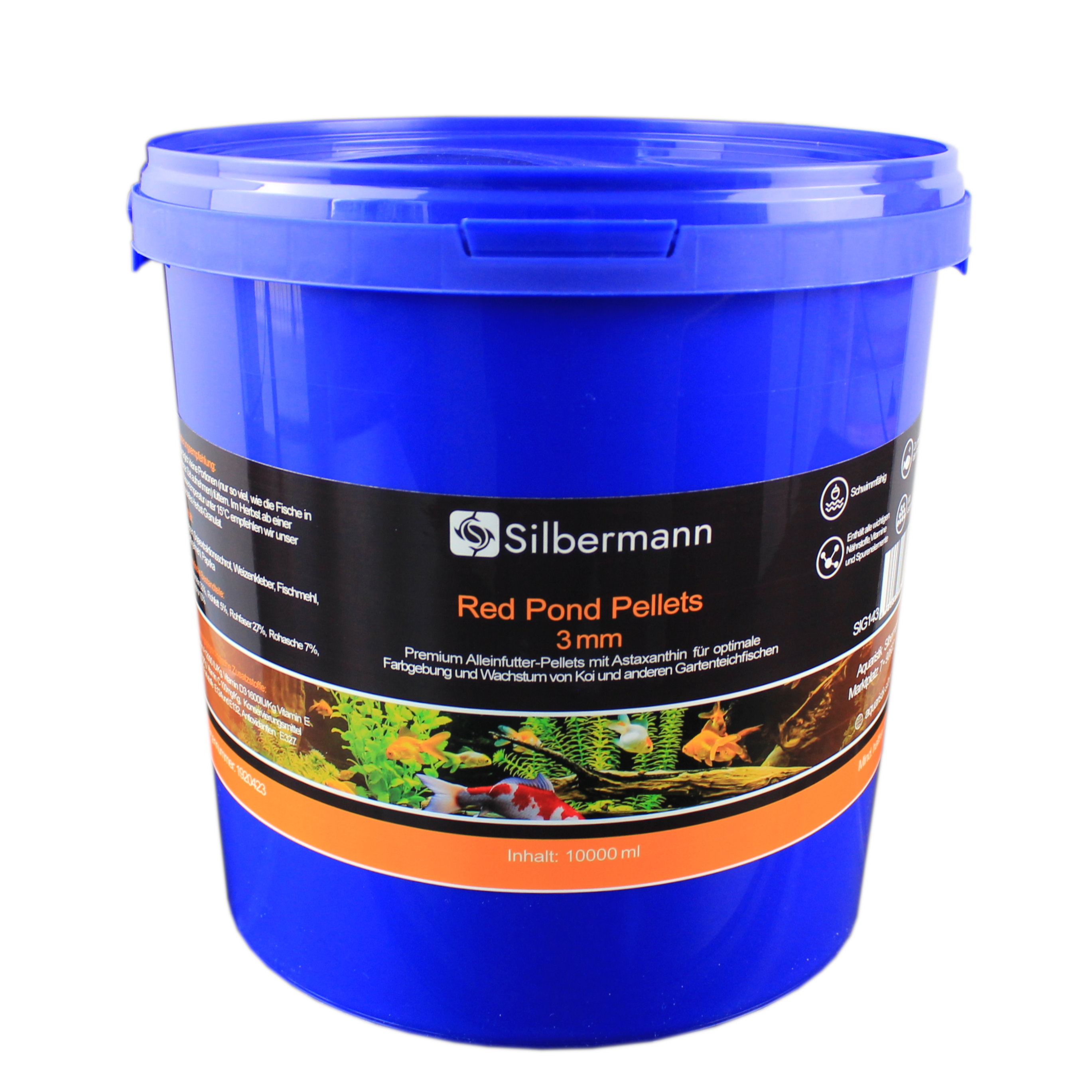 Silbermann Hauptfutter Silbermann Red Pond Pellets 3 mm 10 kg