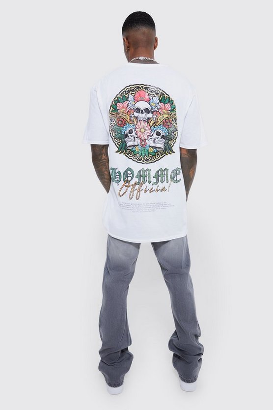 Slim-Fit Schlagjeans mit Rissen