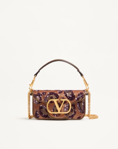 Valentino Garavani Locò Lille Skuldertaske med Broderi og Dyr