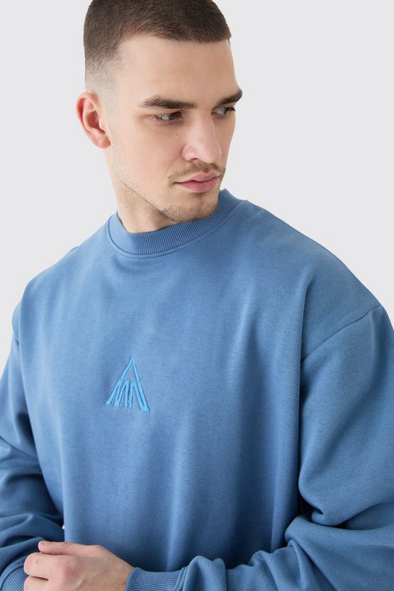 Tall Man Oversized Extended Neck Sweatshirt