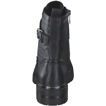 Tom Tailor Schnür Boots in schwarz