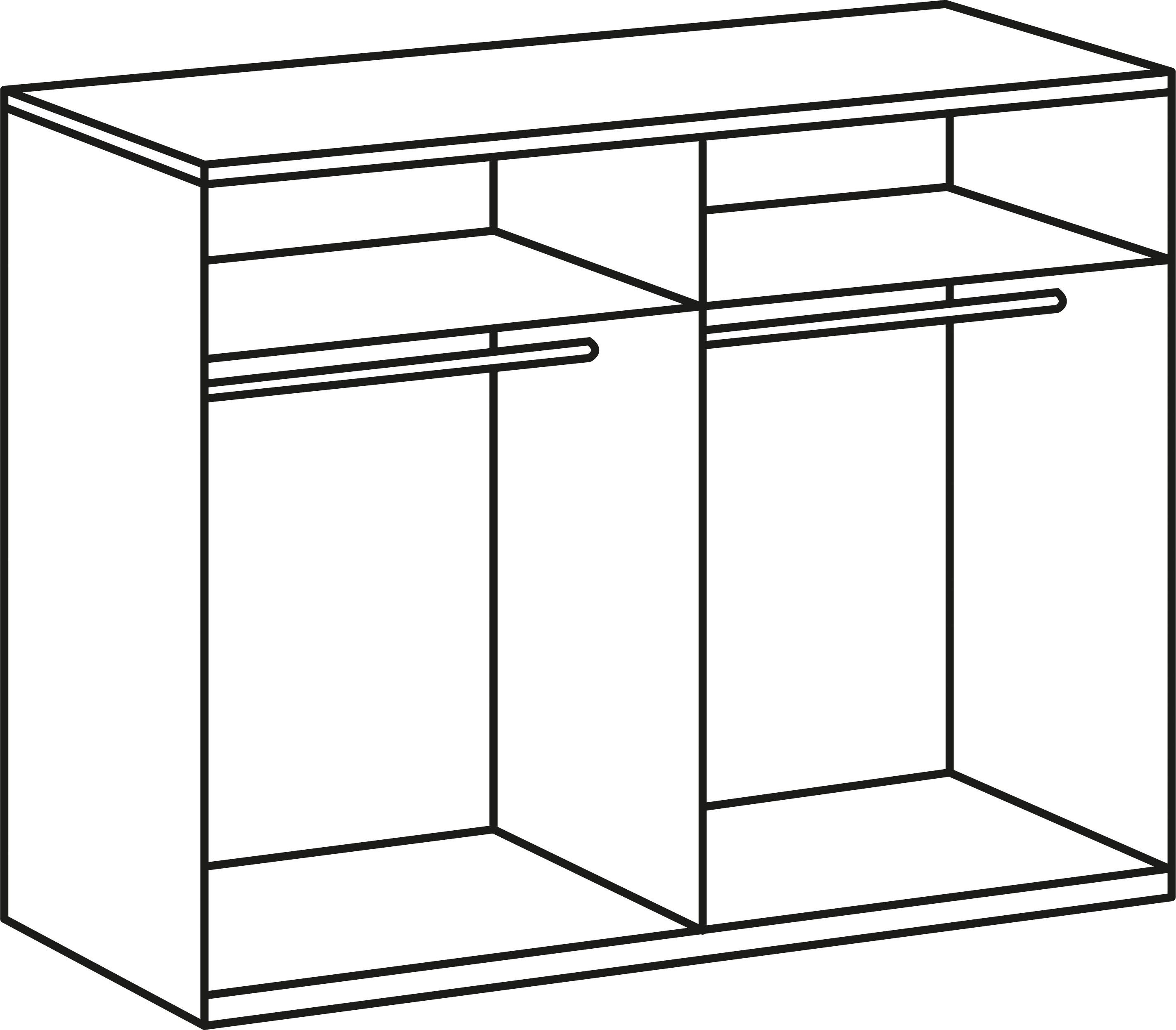 Wimex Schlafzimmer-Set Petra/Pamela, (Set, 4-St)