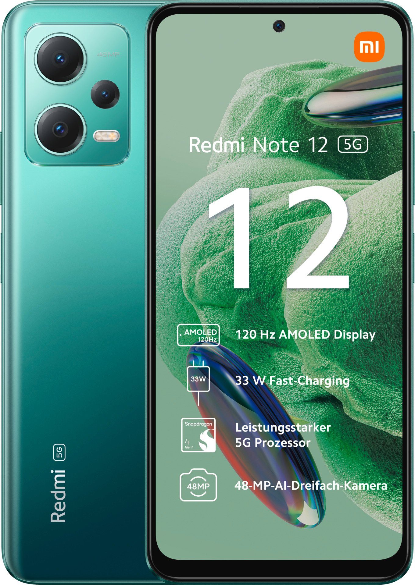 Xiaomi Redmi Note 12 5G 4GB+128GB Smartphone (16,94 cm/6,67 Zoll, 128 GB Speicherplatz, 48 MP Kamera)