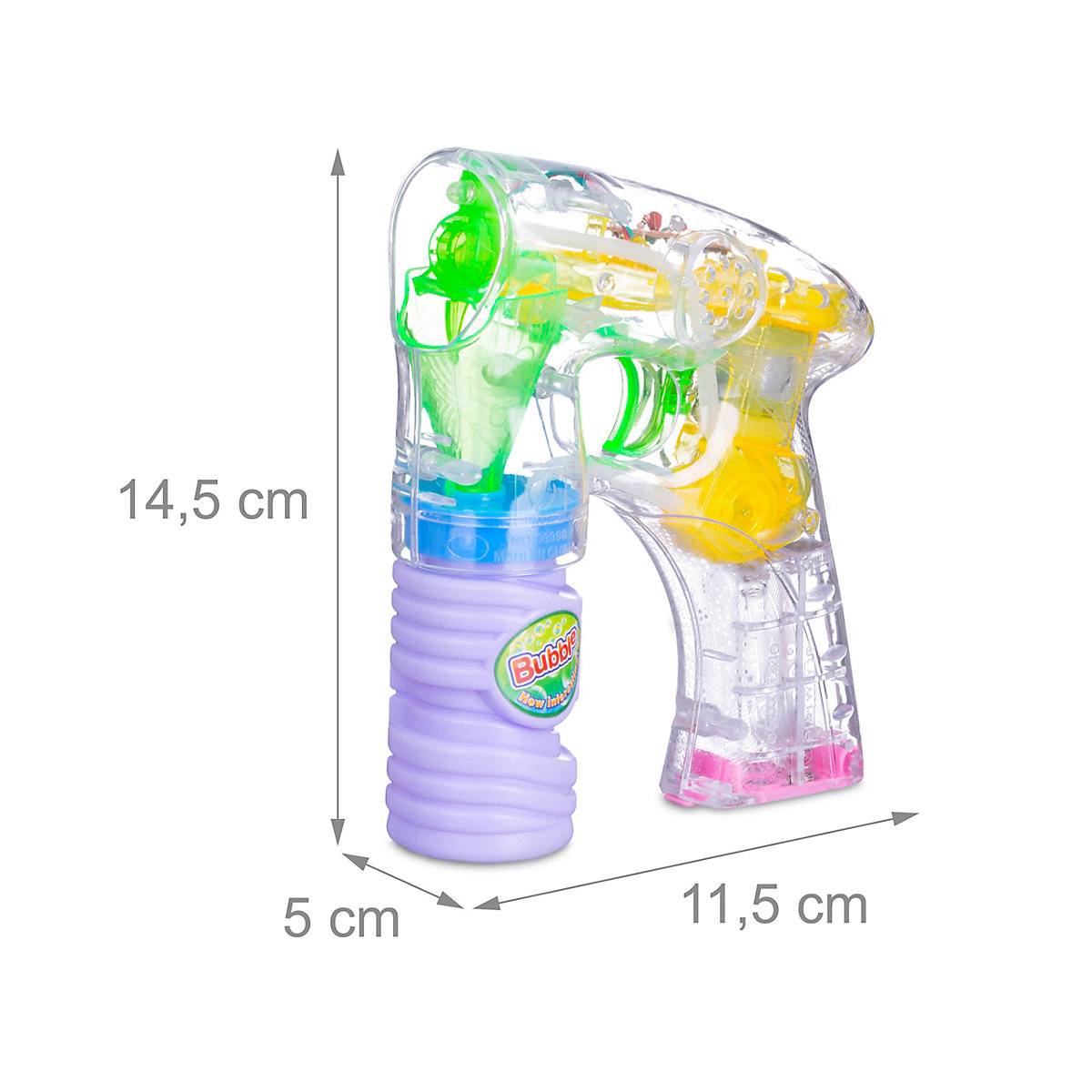 2 x LED Seifenblasenpistole