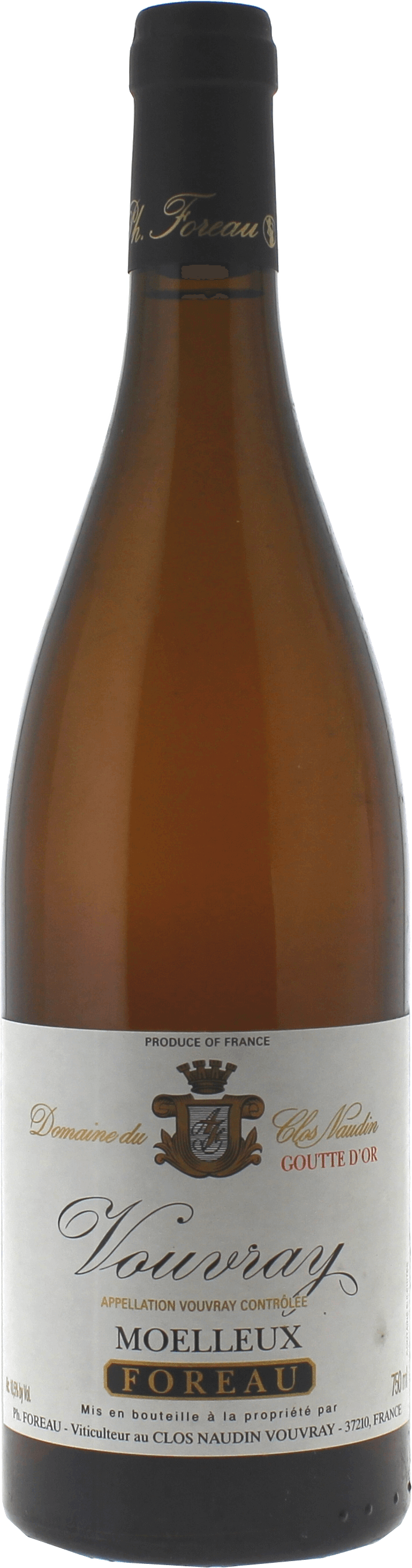 Vouvray goutte d'or clos naudin 1990
