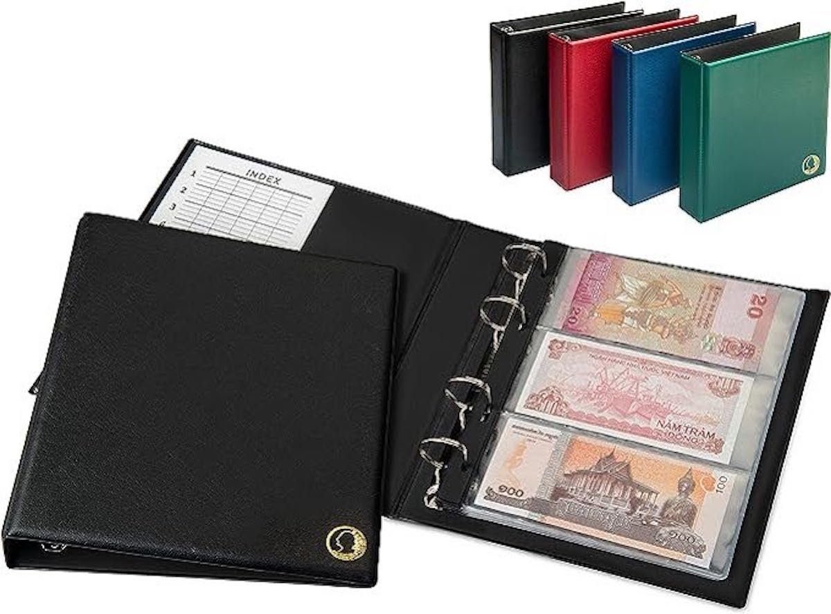 MC.Sammler Sammleretui MC.Sammler Banknoten - Album mit 20 Hüllen für 50 Banknoten