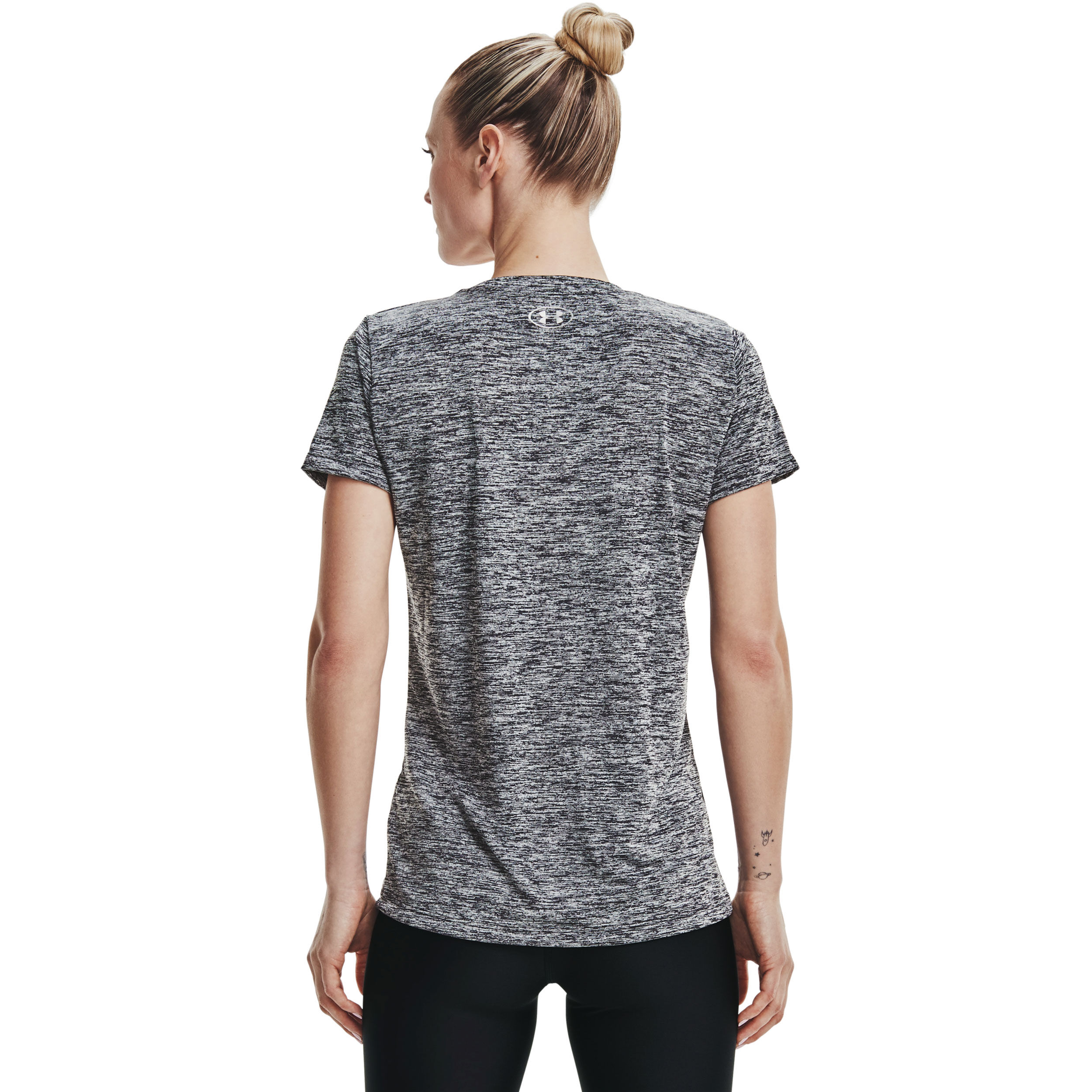 Tech Twist T-Shirt Damen - Dunkelgrau, Schwarz