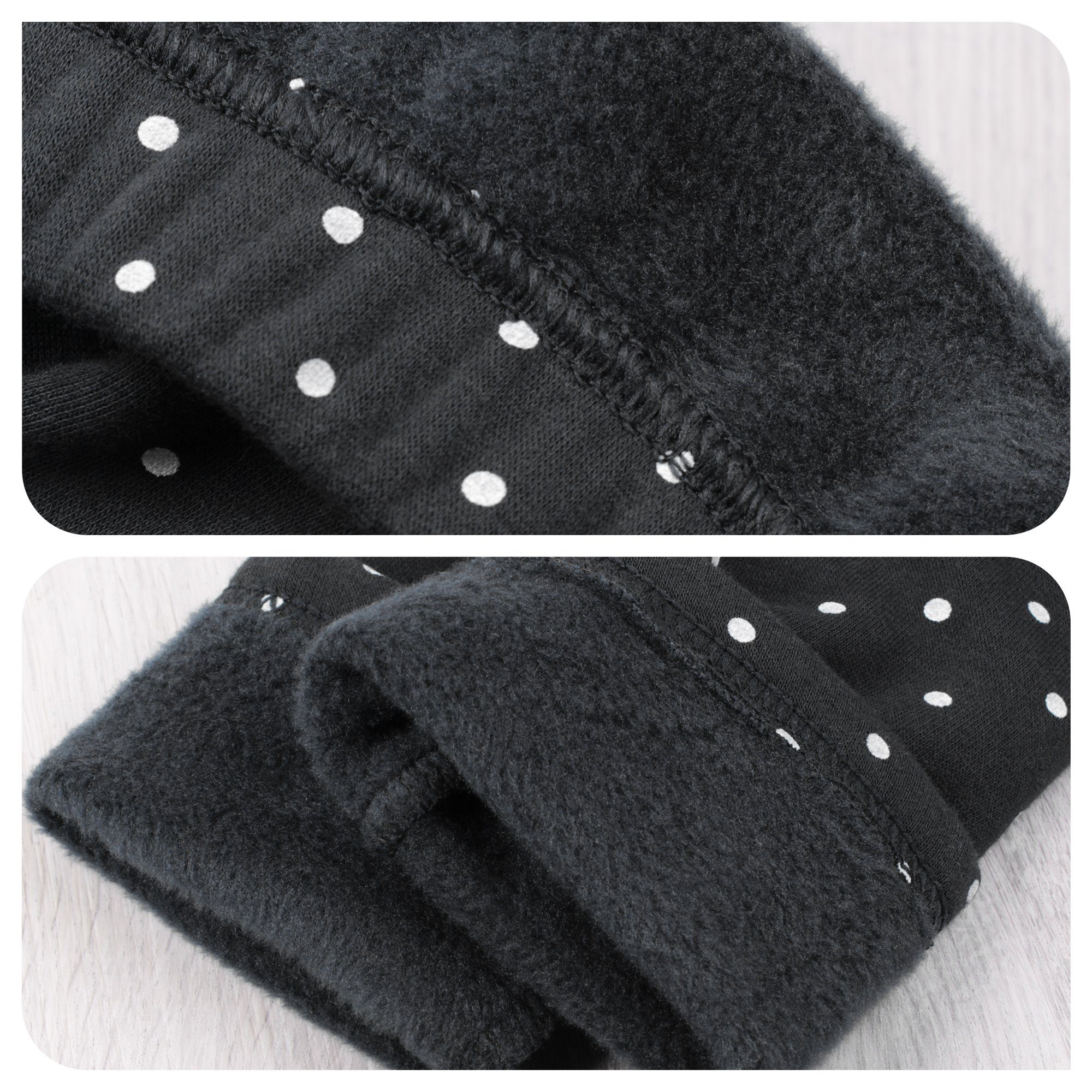 L&K-II Thermoleggings 4603 (1/2/3er-Pack, 1-tlg., 2er-Pack) gefütterte Winter Leggings Mädchen mit Punktmuster