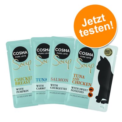 4 x 40 g Cosma Soup Probiermix