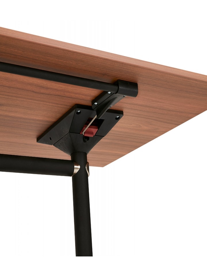 KADIMA DESIGN Klappbarer Schreibtisch aus Holz mit Walnussoptik | Elegantes Design in Braun günstig kaufen