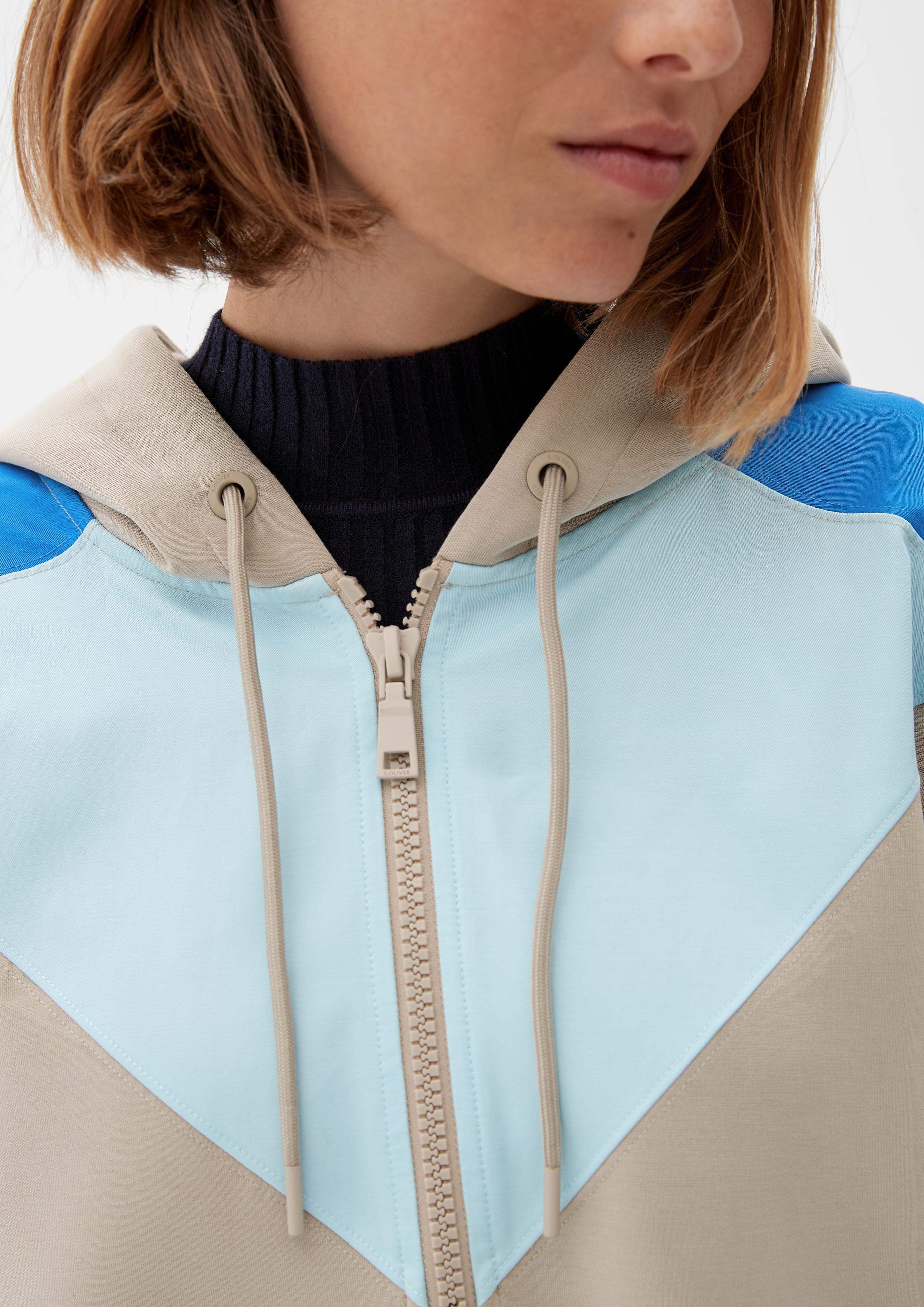 Hoodie in Colour-Blocking-Optik  2126222-8095