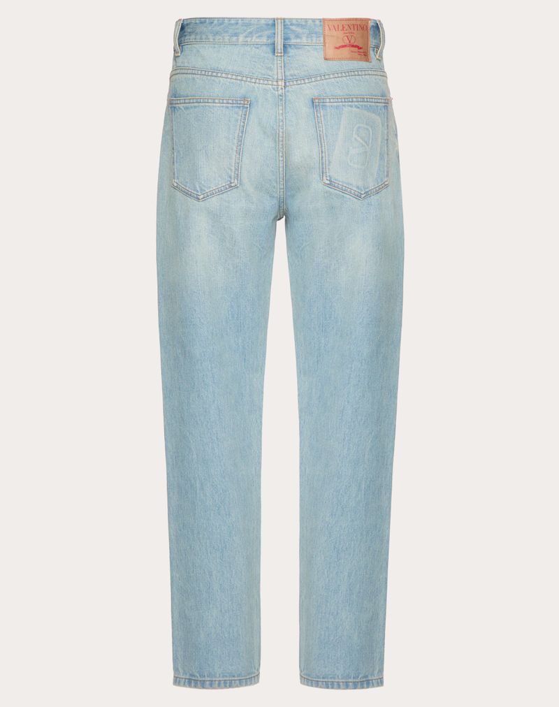 DENIMBUKS MED PRÆGET VLOGO-SIGNATUR