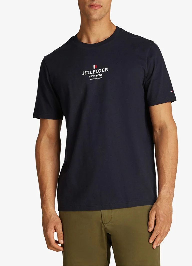 Tricou Tommy Hilfiger cu logo imprimat