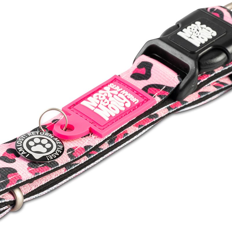 Max & Molly Smart ID Halsband Leopard Pink