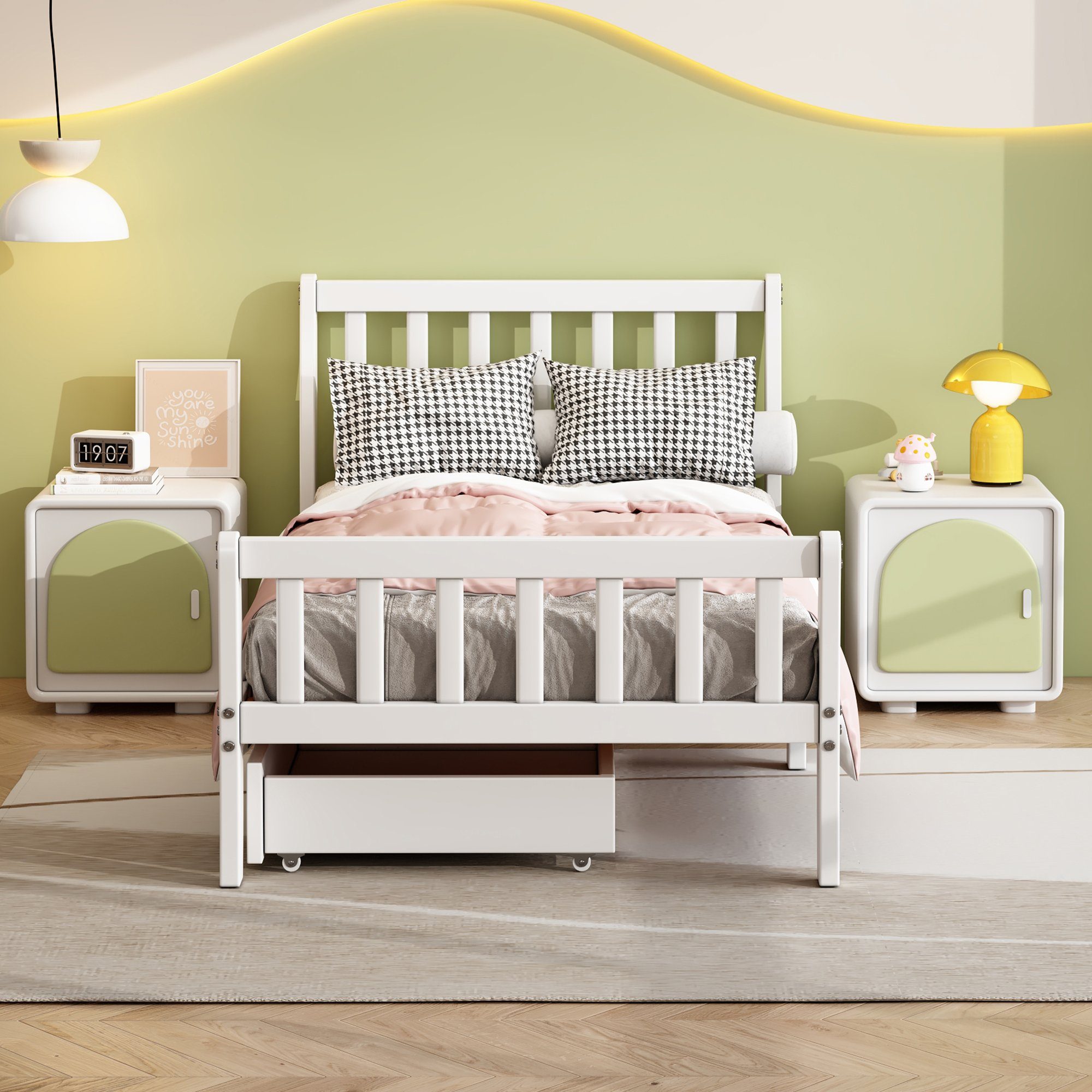 HAUSS SPLOE Holzbett Holzbett Einzelbett Bettgestell Kinderbett Gästebett
