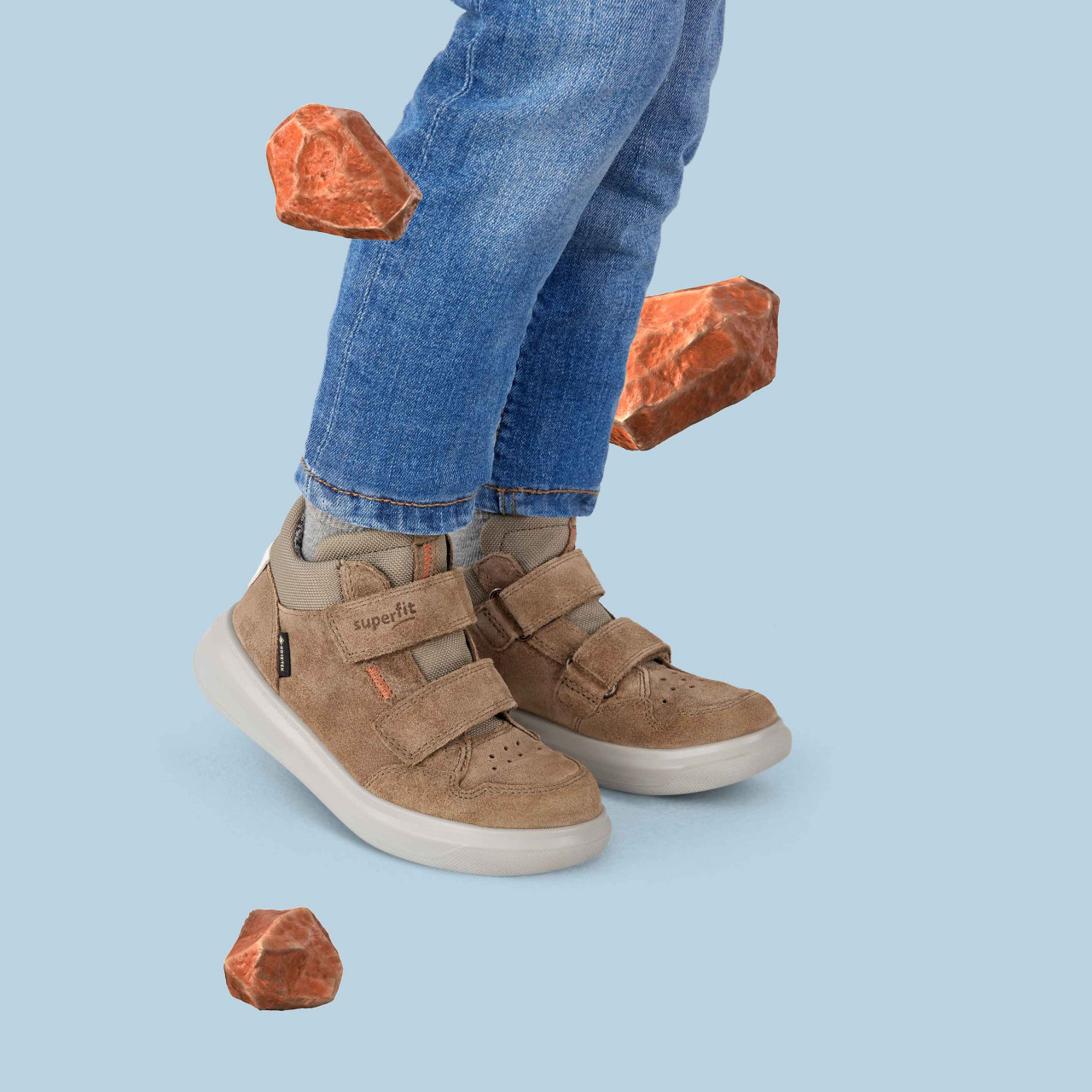 COSMO - Grün Sneaker high mit Klettverschluss