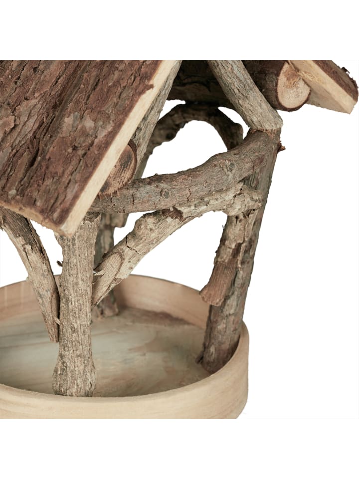 relaxdays Vogelfutterhaus in Natur günstig kaufen onesize