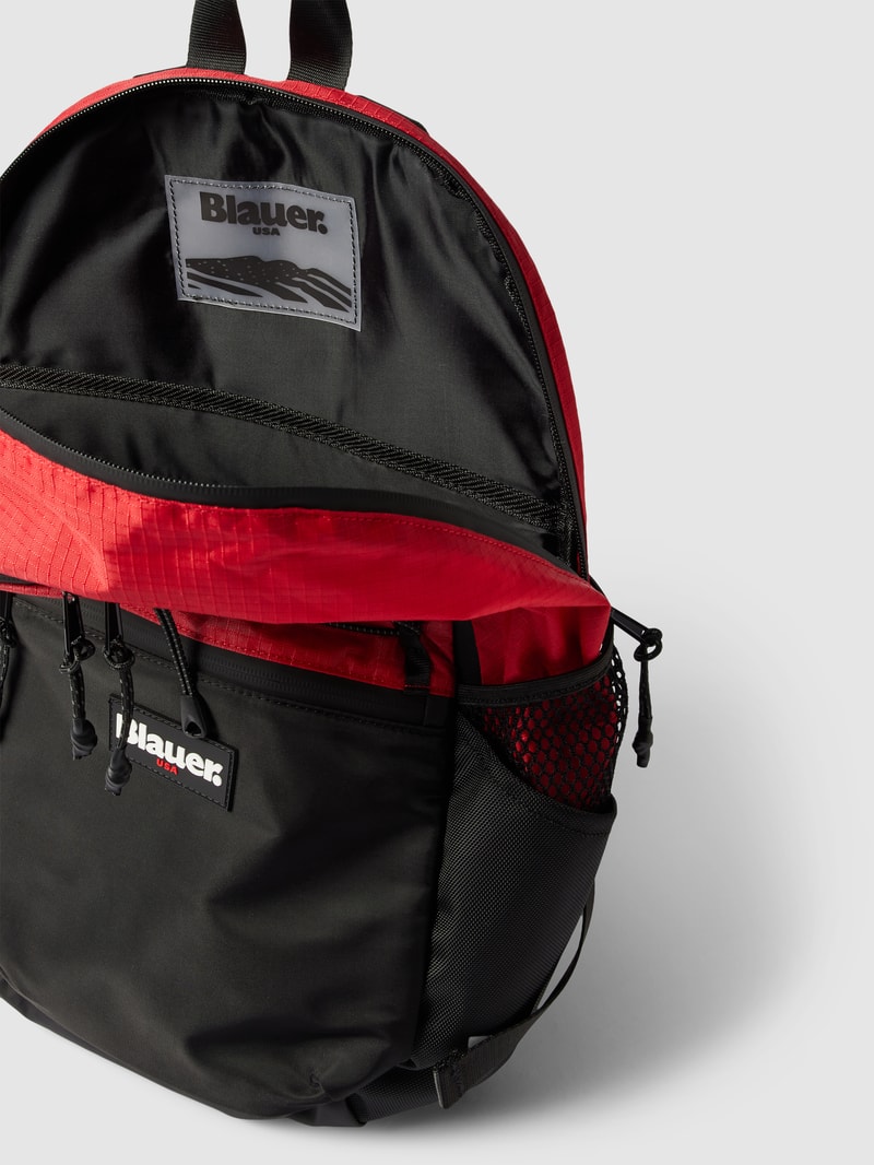 Rucksack mit Label-Details Modell 'LIGHT' in rot