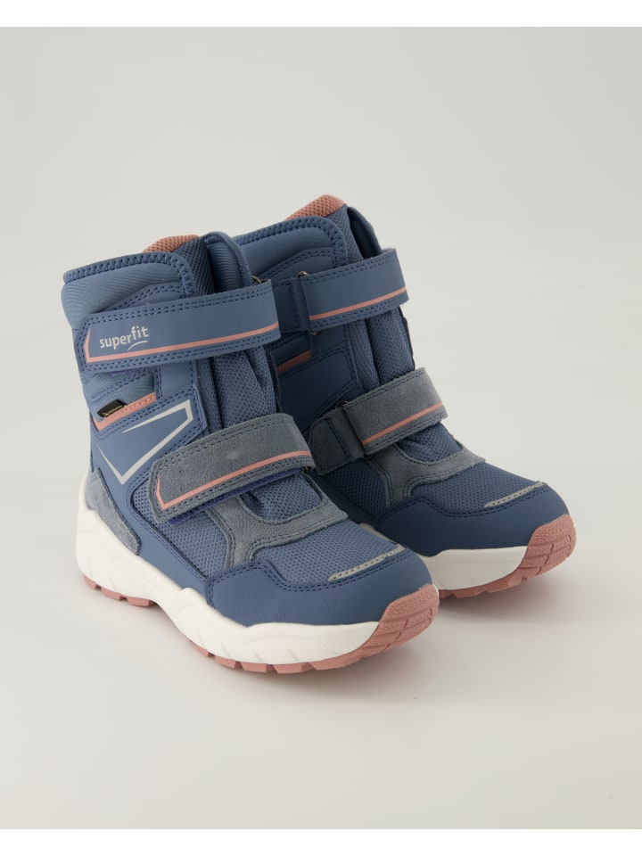 superfit Schnürstiefel in Blau günstig kaufen