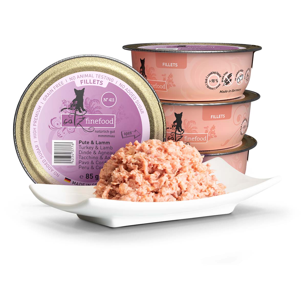 catz finefood Fillets N°411 Pute & Lamm in Jelly bei ZooRoyal