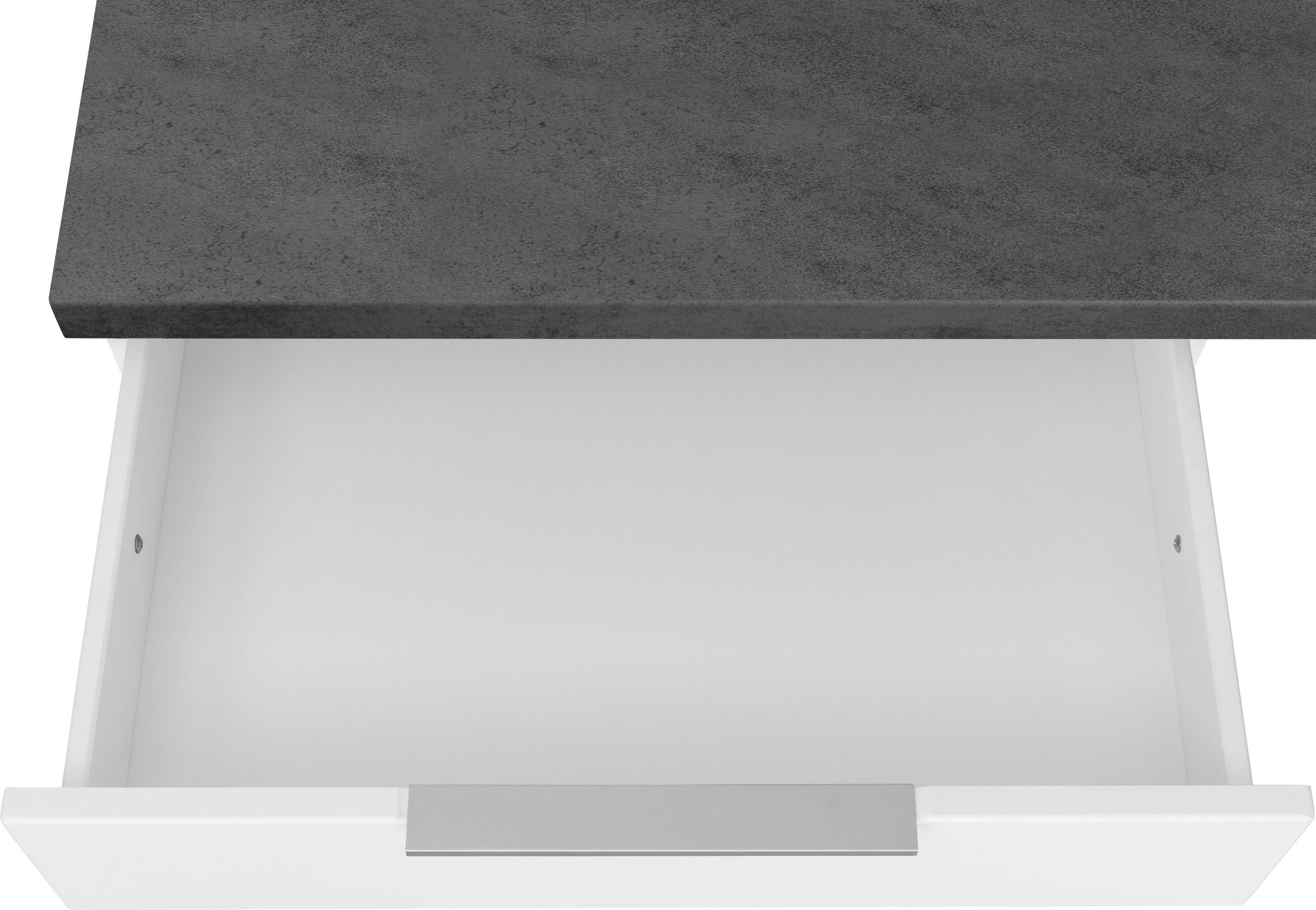 HELD MÖBEL Küche Luhe, Stellbreite 240x270 cm, wahlweise mit oder ohne E-Geräten, MDF-Fronten