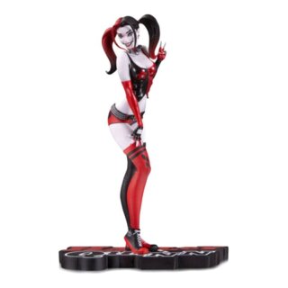 DC Comics Red, White & Black Statue Harley Quinn by Scott Campbell 18 cm