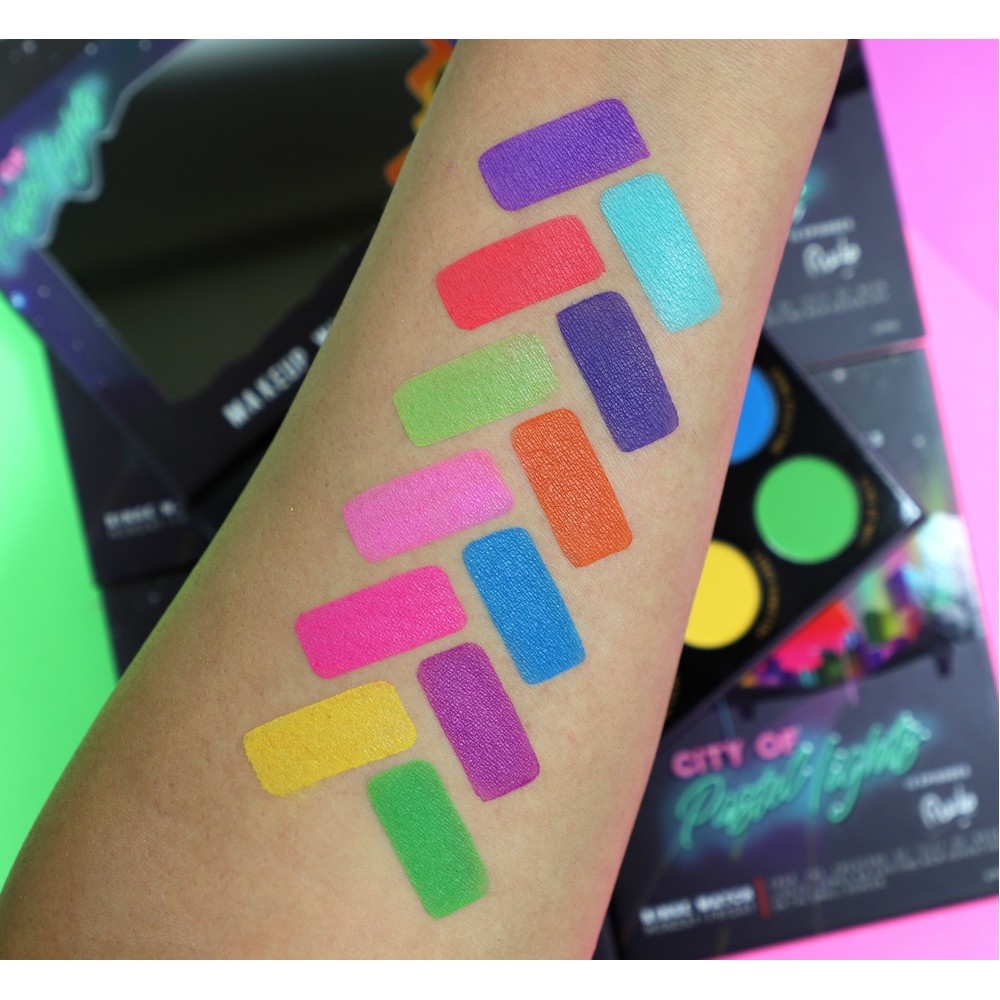 Rude Cosmetics City of Neon Lights 12 Pastel Pignment & Eyeshadow palette Palette fard à paupières