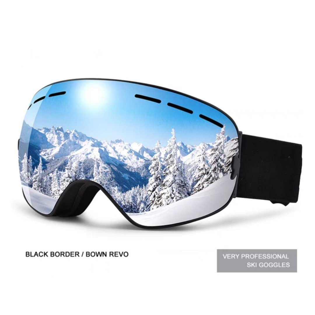 Lamon Skibrille OTG Ski Goggles-Over Glasses Ski/Snowboard Goggles, for Men,Women&Youth-100% UV Protection