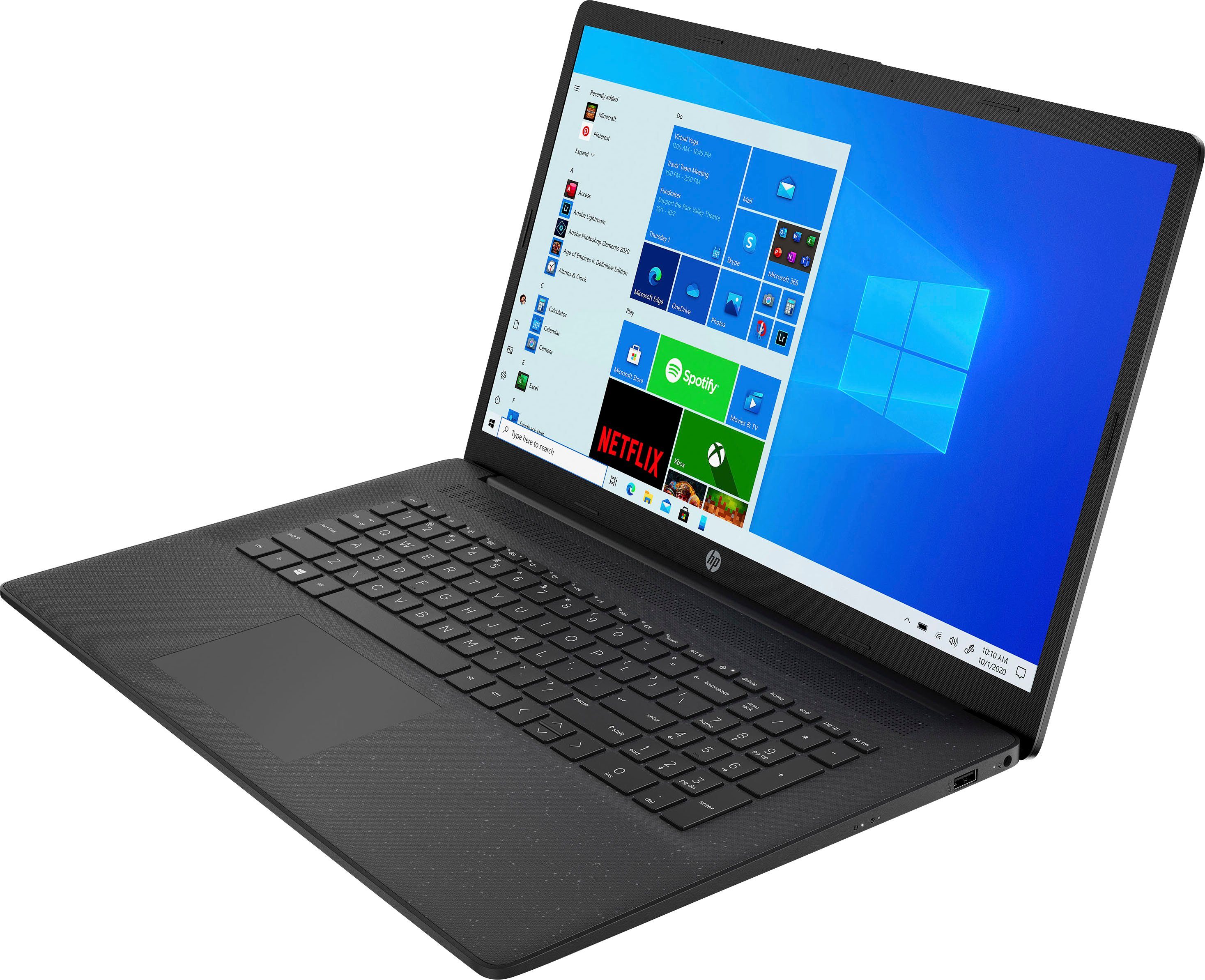 HP 17-cn0237ng Notebook (43,9 cm/17,3 Zoll, Intel Core i3 1115G4, UHD Graphics, 512 GB SSD)